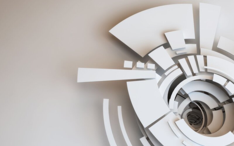 White Spiral Sculpture