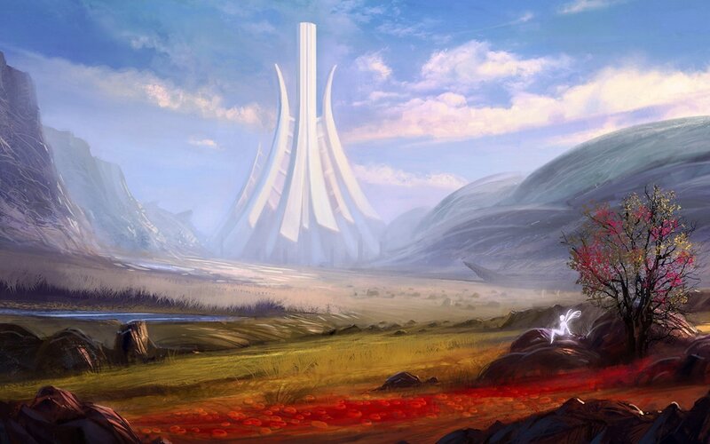 White Spire in Valley