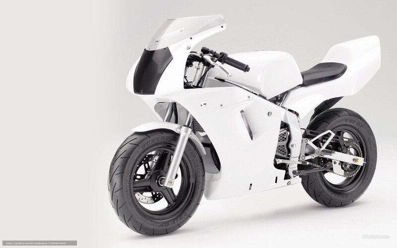 white sport motorcycle