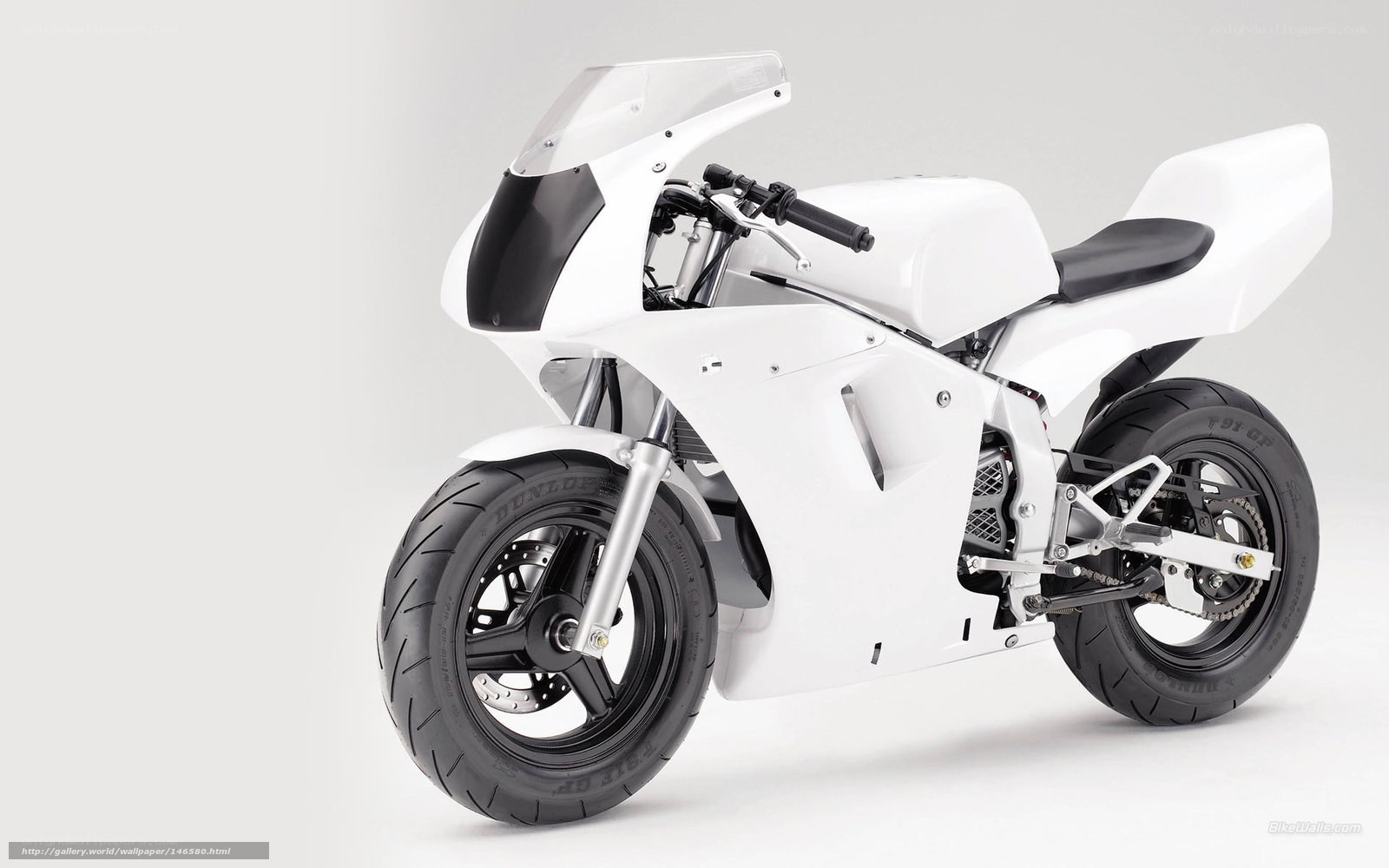 white sport motorcycle