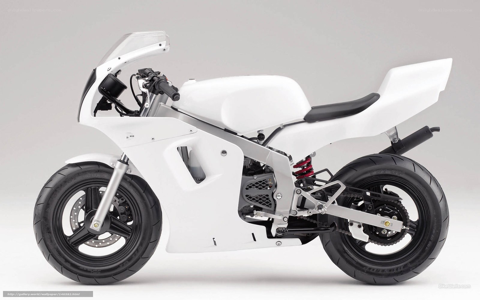 white sport motorcycle
