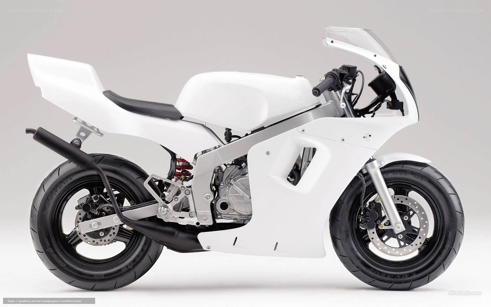 white sport motorcycle