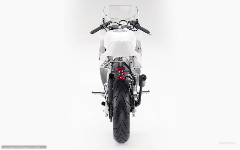 white sport motorcycle