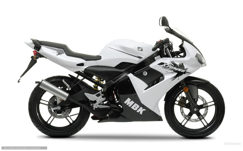 white sport motorcycle