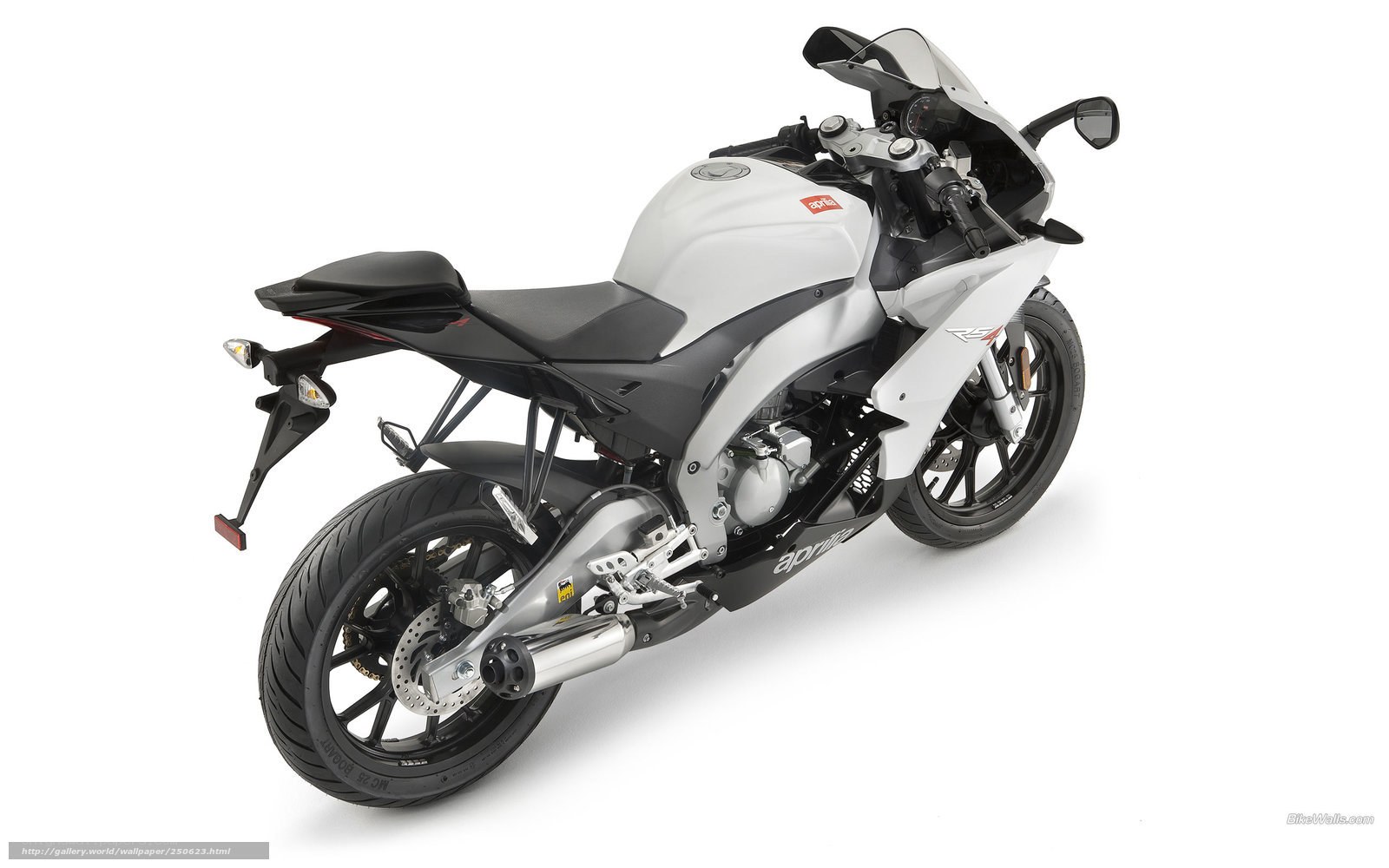 white sport motorcycle