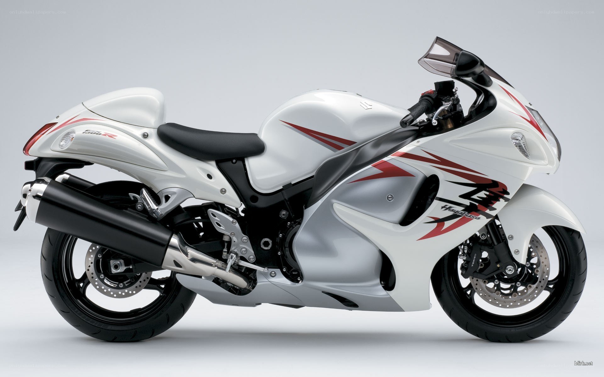 white sport motorcycle