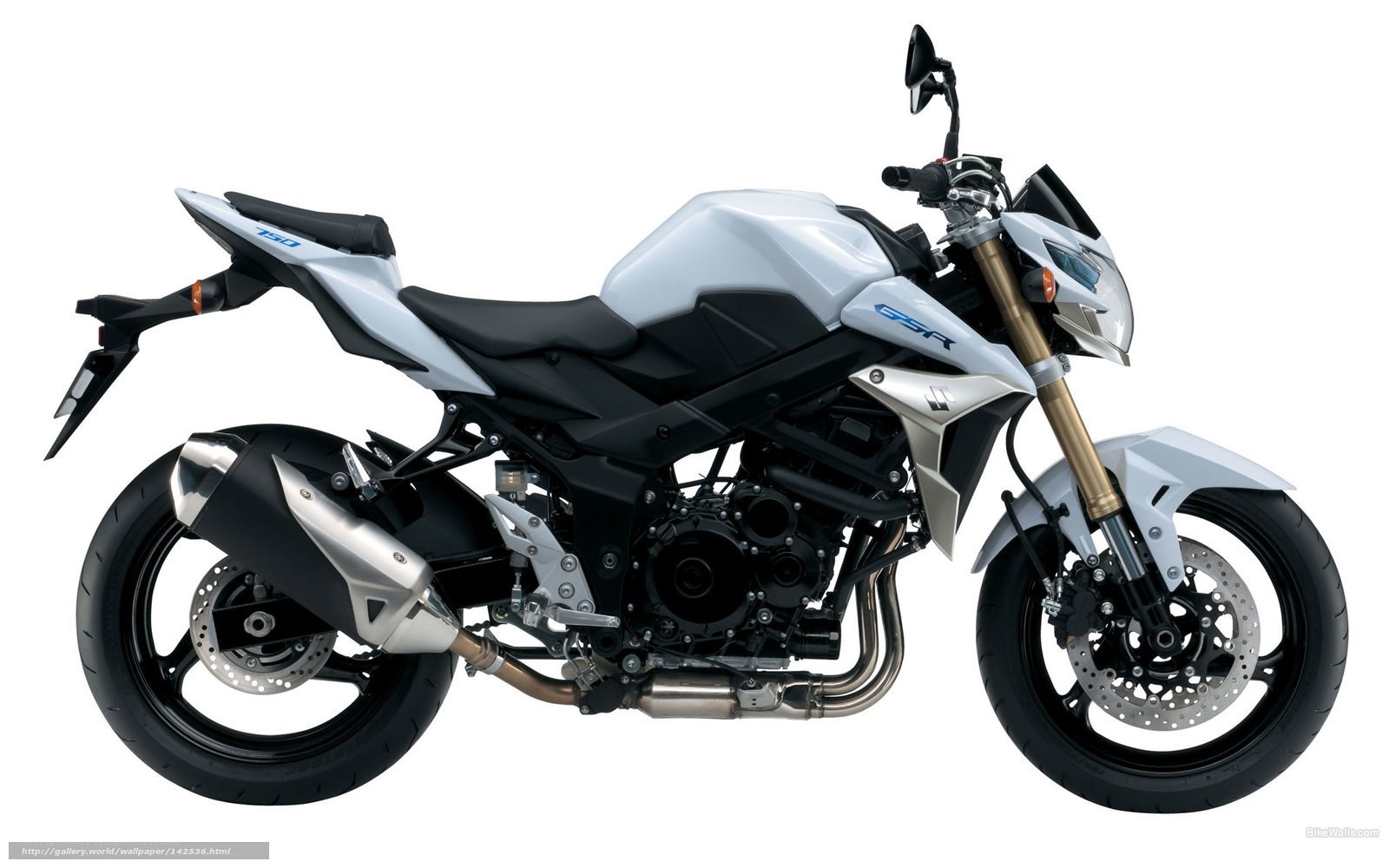 white sport motorcycle