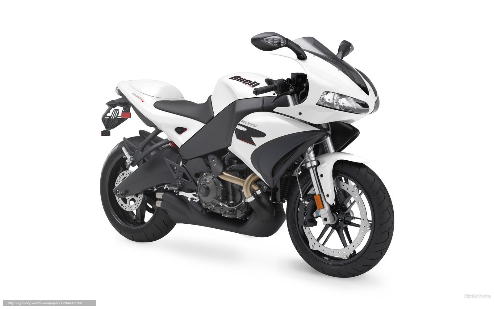 white sport motorcycle