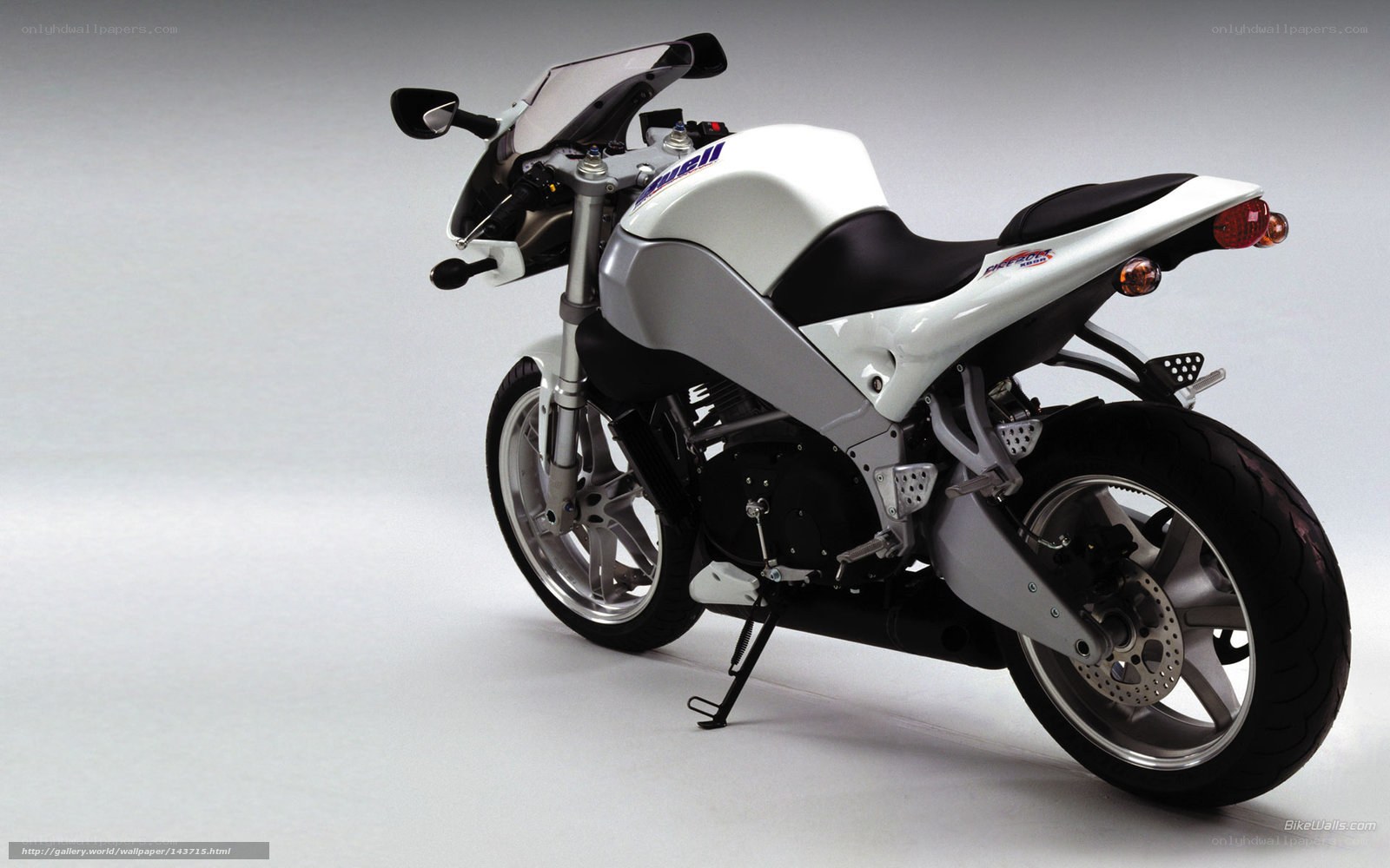 white sport motorcycle
