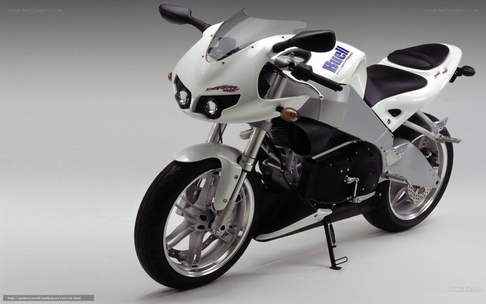 white sport motorcycle