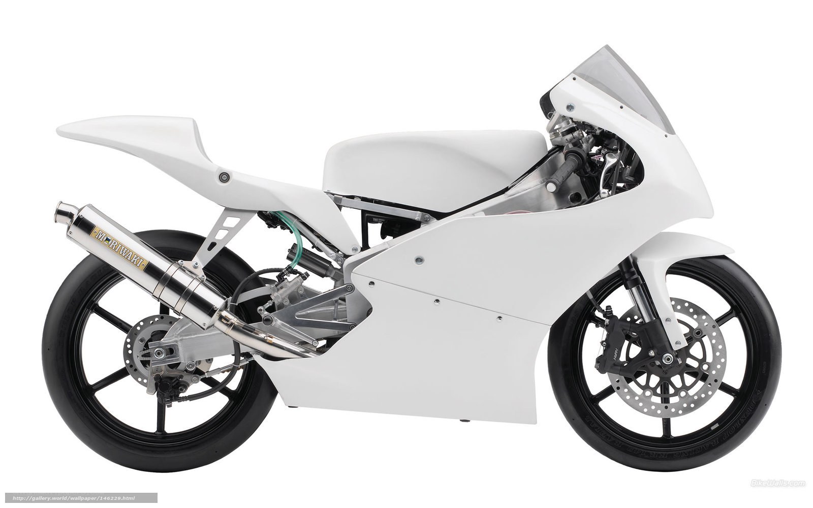 white sport motorcycle