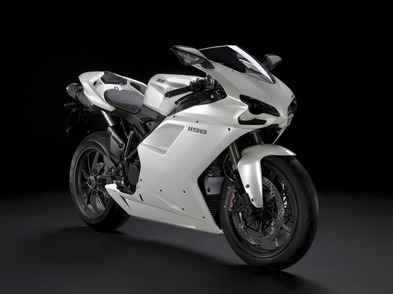 White Sport Motorcycle — Dramatic, Photograph, Seat, Windshield, Exhaust