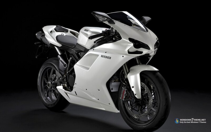 White Sport Motorcycle — Dramatic, Photograph