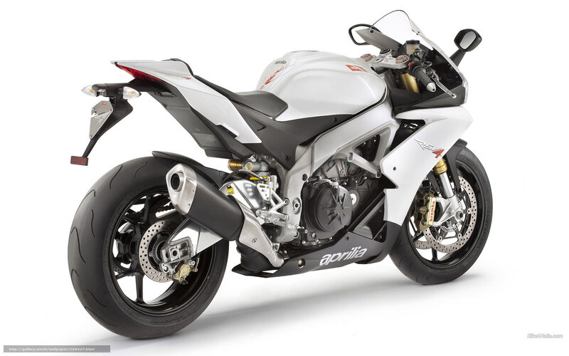White Sport Motorcycle — Neutral, Photograph, Exhaust Pipe, Front Wheel, Rear Wheel