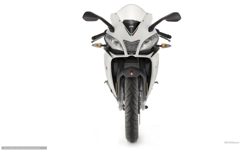 White Sport Motorcycle — Neutral, Photograph, Headlight