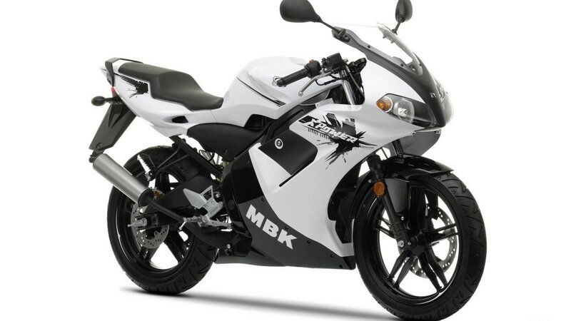 White Sport Motorcycle — Photograph