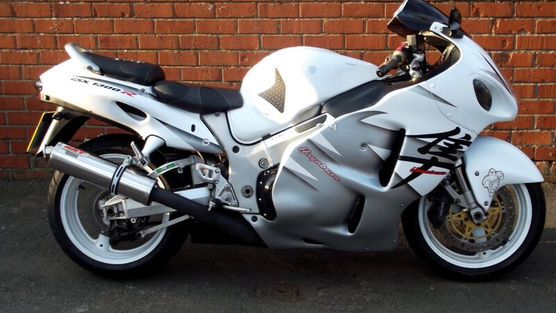 White Sport Motorcycle — Silver, Neutral