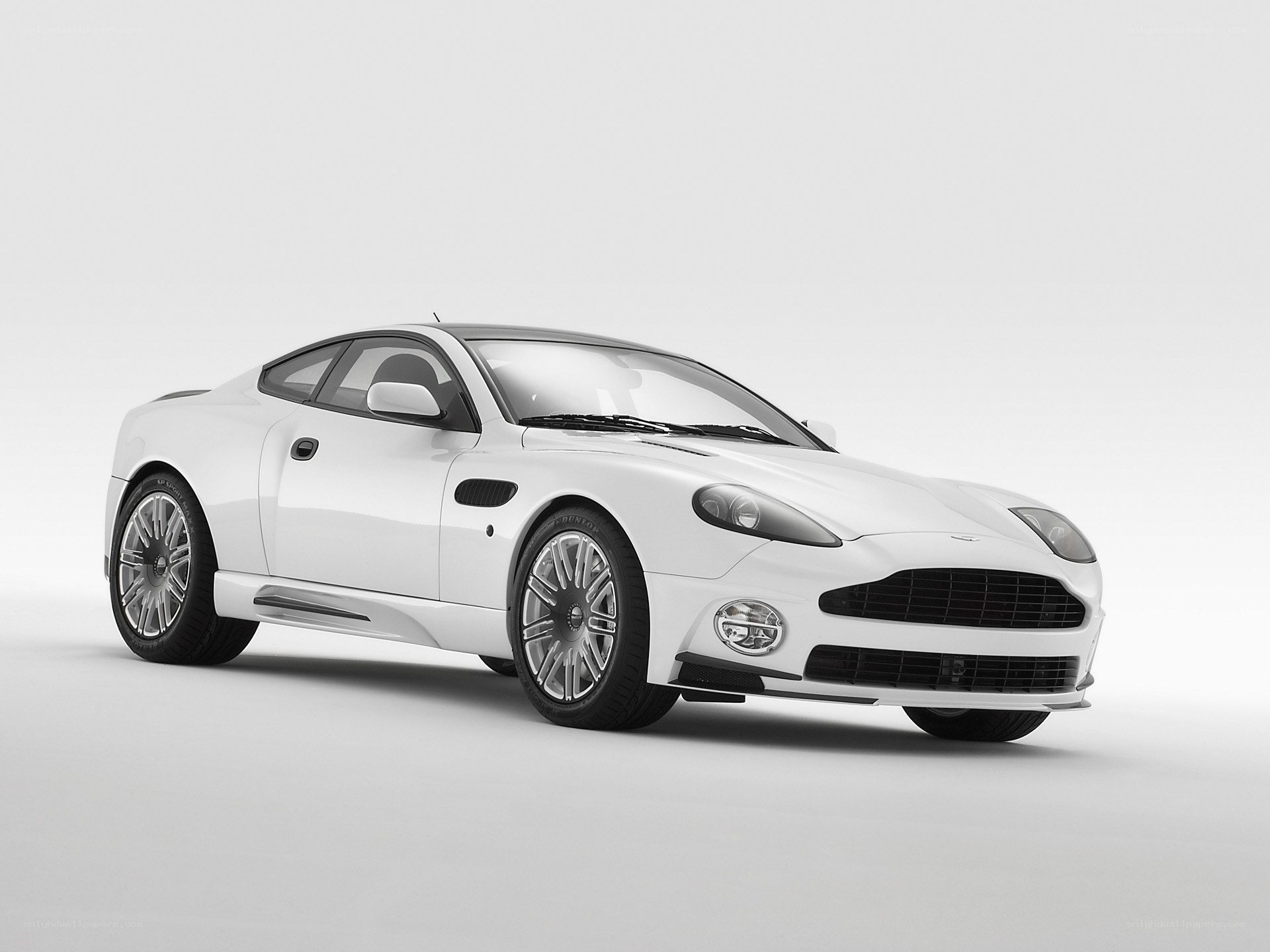 white sports car