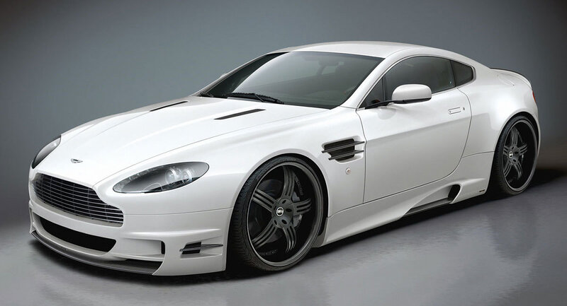 white sports car
