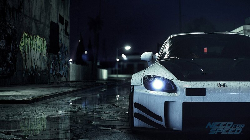 White Sports Car — Black, Dark, Dramatic, Night