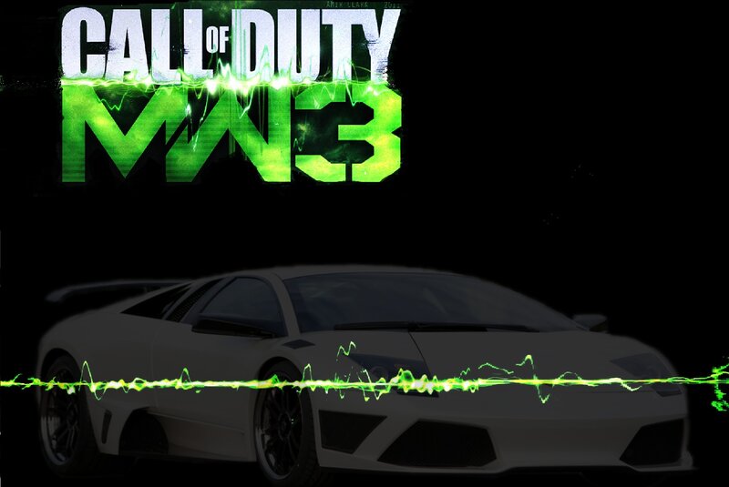 White Sports Car — Black, Dark, Dramatic