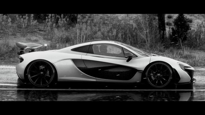 White Sports Car — Black, Dramatic, 3d Render, Road