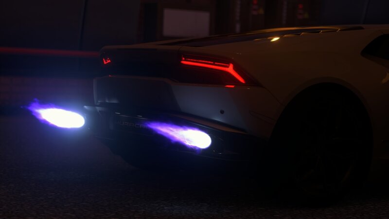 White Sports Car — Black, Dramatic, Night, 3d Render