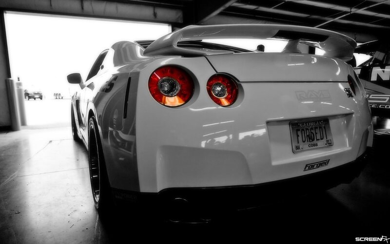 White Sports Car — Black, Dramatic, Photograph, Garage