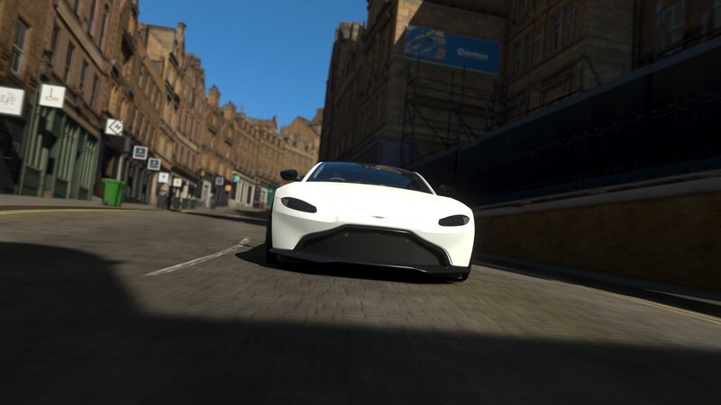 White Sports Car — Bright, Afternoon