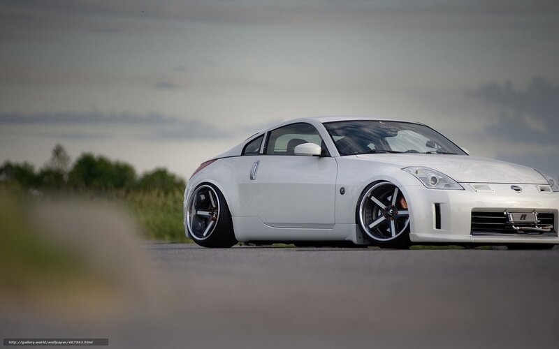 White Sports Car — Calm, Afternoon, Photograph, Road, Sky