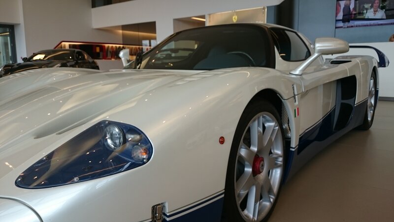 White Sports Car — Calm, Photograph, Car Showroom