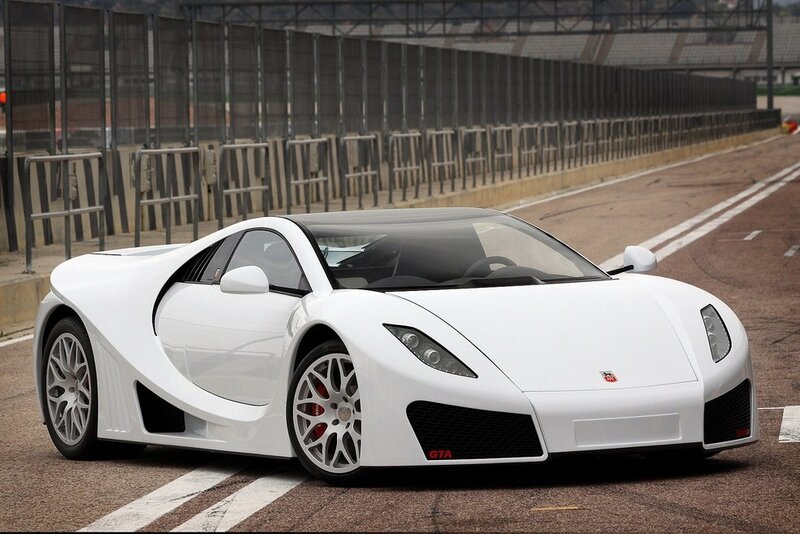 White Sports Car — Calm, Photograph, Race Track