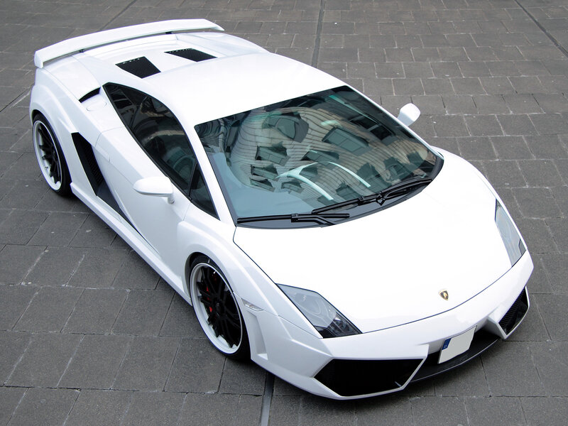 White Sports Car — Calm, Photograph, Tarmac