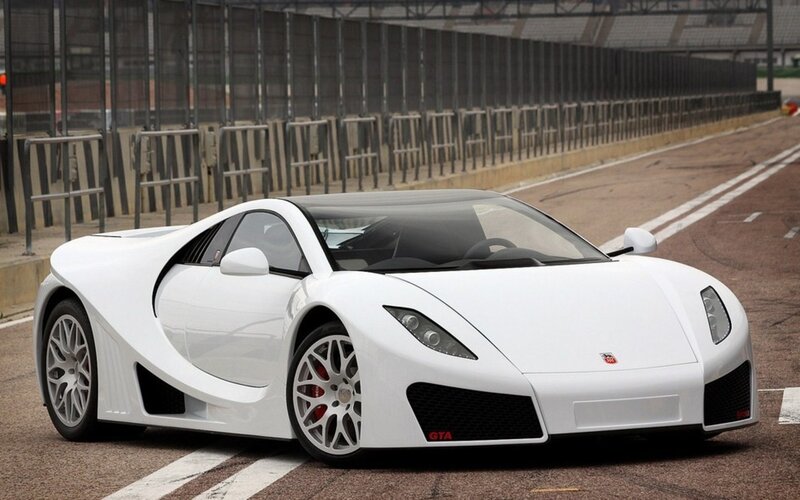 White Sports Car — Calm, Photograph