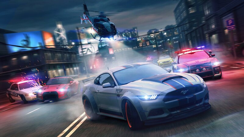 White Sports Car Chase — Gray