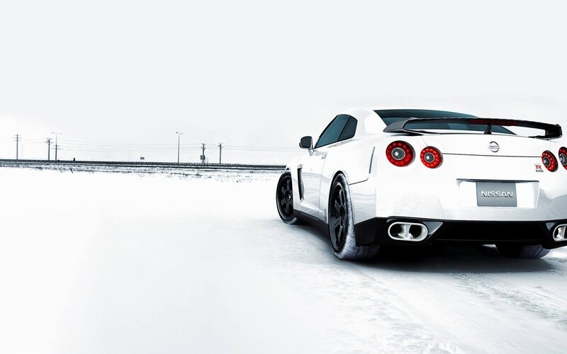 White Sports Car — Cold, Winter, Photograph