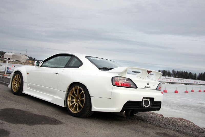 White Sports Car — Cold, Winter