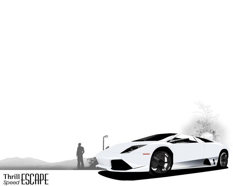 White sports car concept
