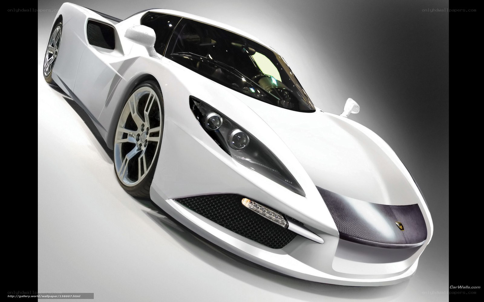 White sports car concept