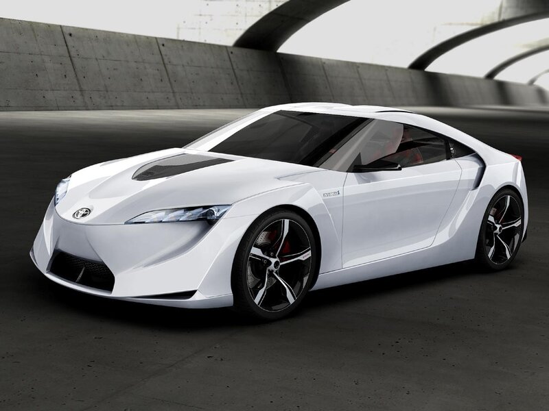 white sports car concept