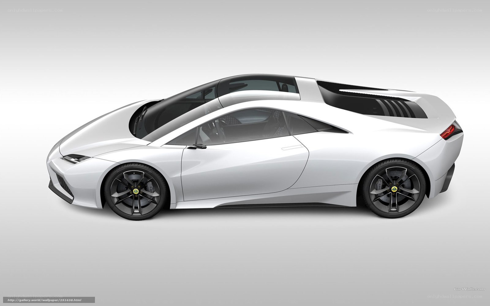 white sports car concept