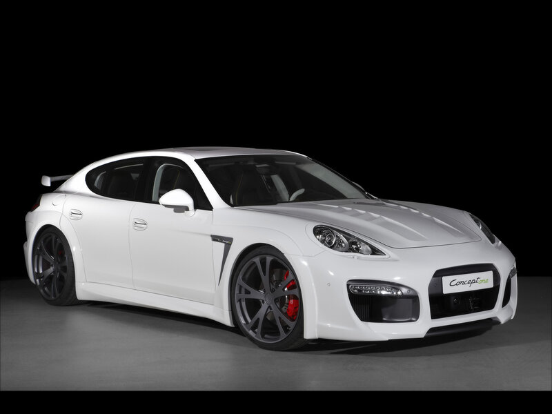 white sports car concept