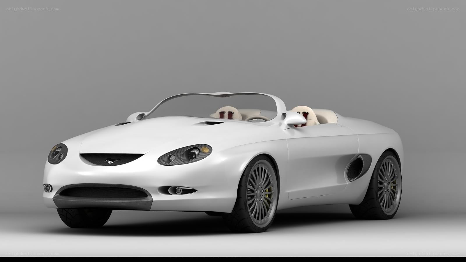 White sports car concept