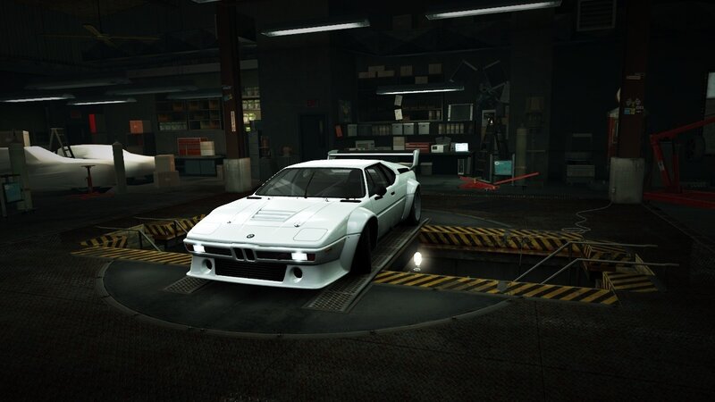 White Sports Car — Dark, Workshop