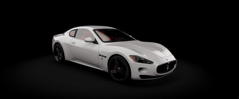 White Sports Car — Dramatic, 3d Render, Black Wheels, Red Interior
