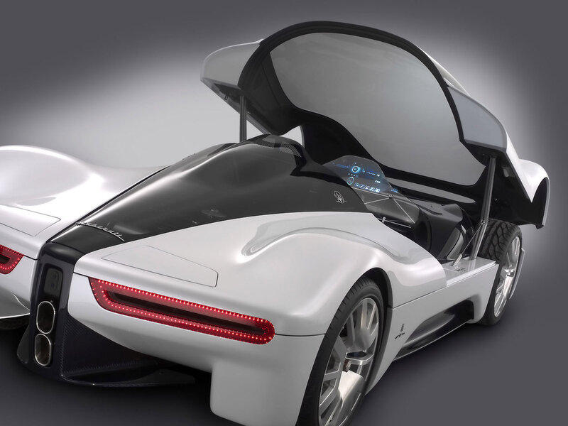 White Sports Car — Dramatic, 3d Render, Car Door, Dashboard