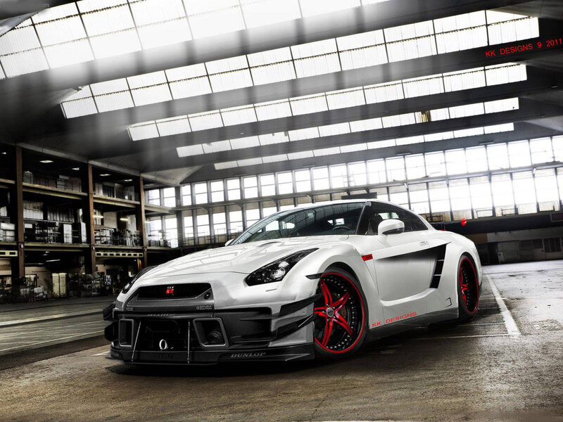 White Sports Car — Dramatic, 3d Render, Factory