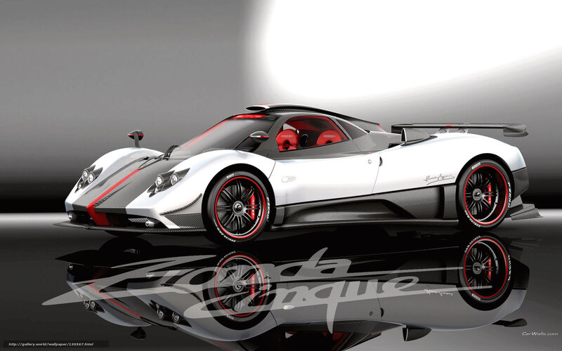 White Sports Car — Dramatic, 3d Render, Red Interior