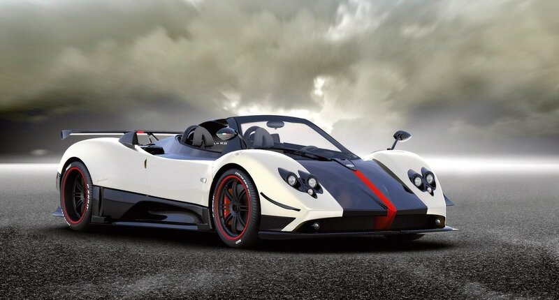 White Sports Car — Dramatic, 3d Render, Tires