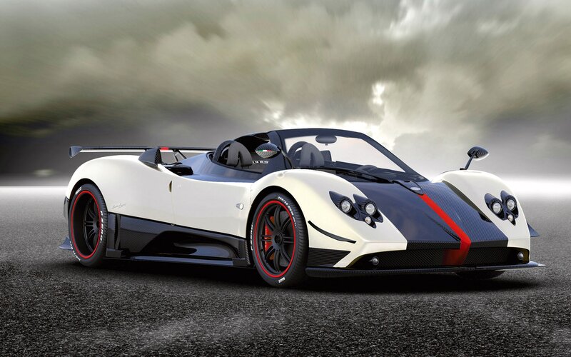 White Sports Car — Dramatic, 3d Render, Tires, Windshield